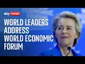 World leaders address the World Economic Forum in Davos