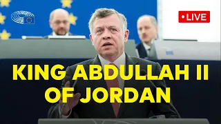 King Abdullah II of Jordan addresses the EU Parliament