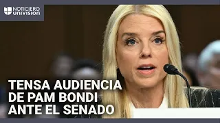 Tensa audiencia de confirmación de Pam Bondi, aliada de Trump y nominada para fiscal general