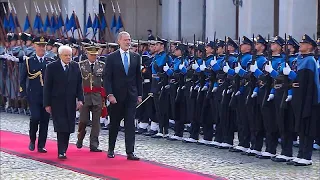 No Comment: Der spanische König Felipe VI. besucht Italien für zwei Tage