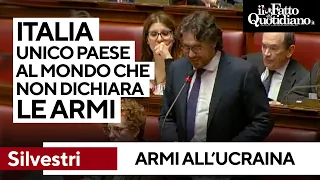 Armi all&#39;Ucraina, Silvestri: &quot;Noi unico paese che non dichiara l&#39;elenco. Gli atri tutti putiniani?&quot;