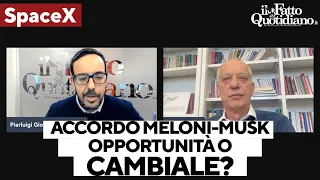 Accordo tra Meloni e Musk: opportunità o cambiale? L&#39;analisi con Peter Gomez e Pierluigi Cardone