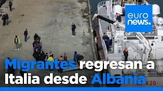 Migrantes trasladados a Albania, devueltos a Italia: El Gobierno de Meloni choca con los jueces