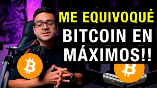 BITCOIN BITCOIN EN MÁXIMOS OTRA VEZ ESTE AÑO: ME EQUIVOQUÉ!!! FELICIDADES A TODOS LOS QUE ESTAN DENTRO