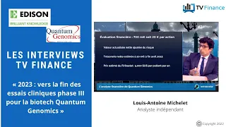 QUANTUM 2023 : vers la fin des essais cliniques phase III pour la biotech Quantum Genomics