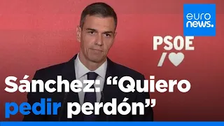 Sánchez pide perdón: reestructurará la cúpula del PSOE tras la dimisión de Santos Cerdán