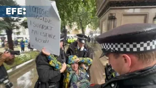 Decenas de detenidos en protestas propalestinas en diferentes ciudades del Reino Unido
