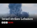 Israel strikes Lebanon after first rocket attack since ceasefire | BBC News