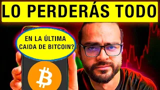 BITCOIN CUIDADO 🆘 INICIA LA ULTIMA CAIDA DE BITCOIN QUE TE PUEDE DEJAR FUERA!