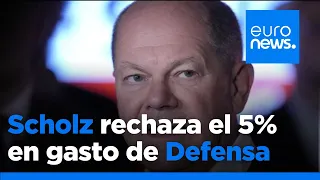 Olaf Scholz rechaza duplicar el gasto en Defensa como exige Donald Trump