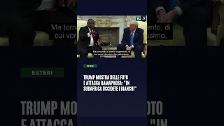 Trump mostra delle foto e attacca Ramaphosa: &quot;In Sudafrica uccidete i bianchi&quot;
