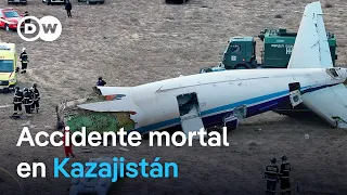 Más de 30 muertos deja accidente aéreo en Kazajistán