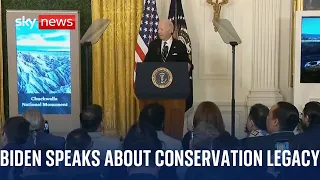 JOE US President Joe Biden delivers speech on his conservation legacy - Watch live