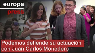 S&U PLC [CBOE] Podemos defiende su actuación con Juan Carlos Monedero frente a la de Sumar y Errejón