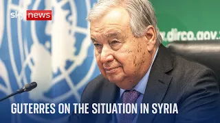 UN Secretary General Guterres on the situation in Syria