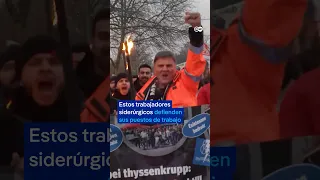 THYSSENKRUPP AG O.N. A la huelga los trabajadores de ThyssenKrupp, el mayor fabricador de acero de Alemania y Europa