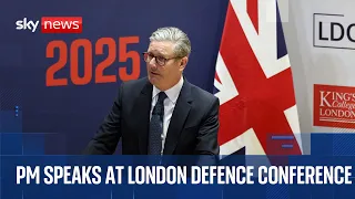 Starmer delivers speech at London Defence Conference