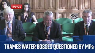 Thames Water bosses face MPs
