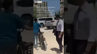 Israeli military fire warning shots near diplomats