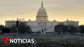 El mal tiempo en la capital obliga a cambiar el plan de juramentación de Trump | Noticias Telemundo