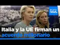 Meloni y Von der Leyen firman en Roma acuerdos de 1.200 millones para el continente africano
