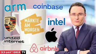 INTEL CORP. Märkte am Morgen: Arm Holdings, Coinbase, Airbnb, Intel, Apple, United Internet, Porsche AG