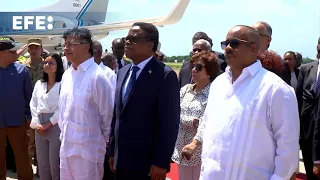 S&U PLC [CBOE] El presidente de Colombia, Gustavo Petro, llega a Haití en su segunda visita oficial este año
