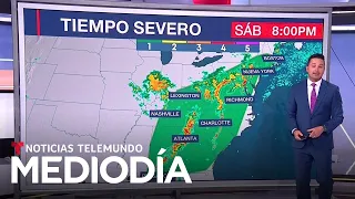 Mientras el Sur sigue en riesgo, el tiempo severo se desplaza al Noreste del país