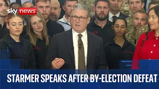 Starmer speaks after defeat in first by-election as PM as Reform takes Runcorn and Helsby