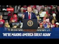 President Trump holds rally in Michigan to mark 100 days in White House