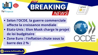 ELON AB [CBOE] L’OCDE Alerte, Elon Musk contre le projet de loi, L’inflation Euro chute : Actus par Roselyne Pagès