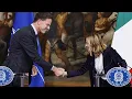 ROME RESOURCES ORD 0.1P - NATO chief talks defence with Italian prime minister in Rome