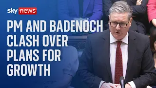 PM Keir Starmer and Kemi Badenoch clash over Labour&#39;s growth plans | PMQs