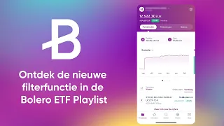 Bolero app tutorial - Filterfunctie ETF Playlist