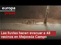 Las intensas lluvias obligan a evacuar a 48 personas en Mejorada del Campo (Madrid)