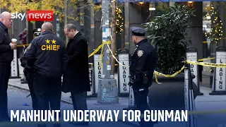 Manhunt underway for gunman who killed top healthcare boss in New York