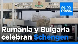 Schengen: Los ciudadanos de Rumanía y Bulgaria celebran la apertura de las fronteras europeas