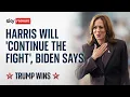 MONUMENTAL RES - US election latest: Kamala Harris concedes election to Trump after monumental political comeback