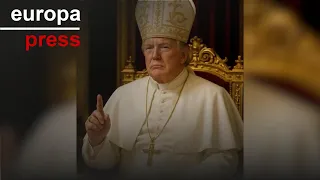 Trump publica una imagen disfrazado de Papa tras bromear con asumir el cargo