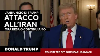 Gli Usa attaccano l&#39;Iran. Trump: &quot;Ora pace o ci saranno conseguenze&quot; (sottotitoli in Italiano)