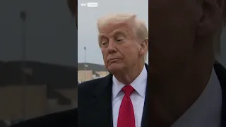 Donald Trump accidentally hit in the face with a mic