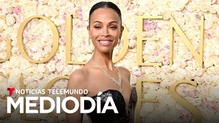 GOLD - USD &quot;¡Ay Dios mío!&quot;: así fue la emotiva reacción de Zoe Saldaña al ganar su primer Globo de Oro