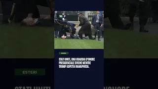 Stati Uniti, una guardia d&#39;onore presidenziale sviene mentre Trump aspetta Ramaphosa