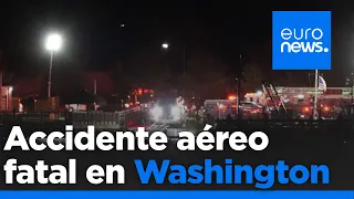 AMERICAN AIRLINES GRP VÍDEO: Así ha sido el accidente entre un avión de American Airlines y un helicóptero militar