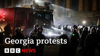 CANNON RESOURCES LIMITED Police in Georgia use water cannon as EU protests erupt for second night | BBC News
