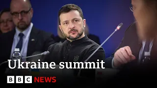 World leaders meet in Ukraine three years after Russia launched full-scale invasion | BBC News