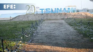 Diversos países en Asia honran a las víctimas en el 20 aniversario del tsunami del Índico