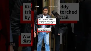 Rapper Kid Cudi testifies at Sean &quot;Diddy&quot; Combs&#39; trial about Molotov cocktail attack. #BBCNews