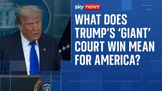 SUPREME ORD 10P Donald Trump celebrates Supreme Court win but what does it mean for America?