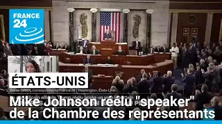 États-Unis : l&#39;allié de Trump, Mike Johnson, réélu &quot;speaker&quot; de la Chambre des représentants